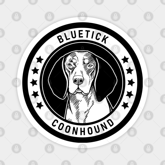 Bluetick Coonhound Fan Gift Magnet by millersye